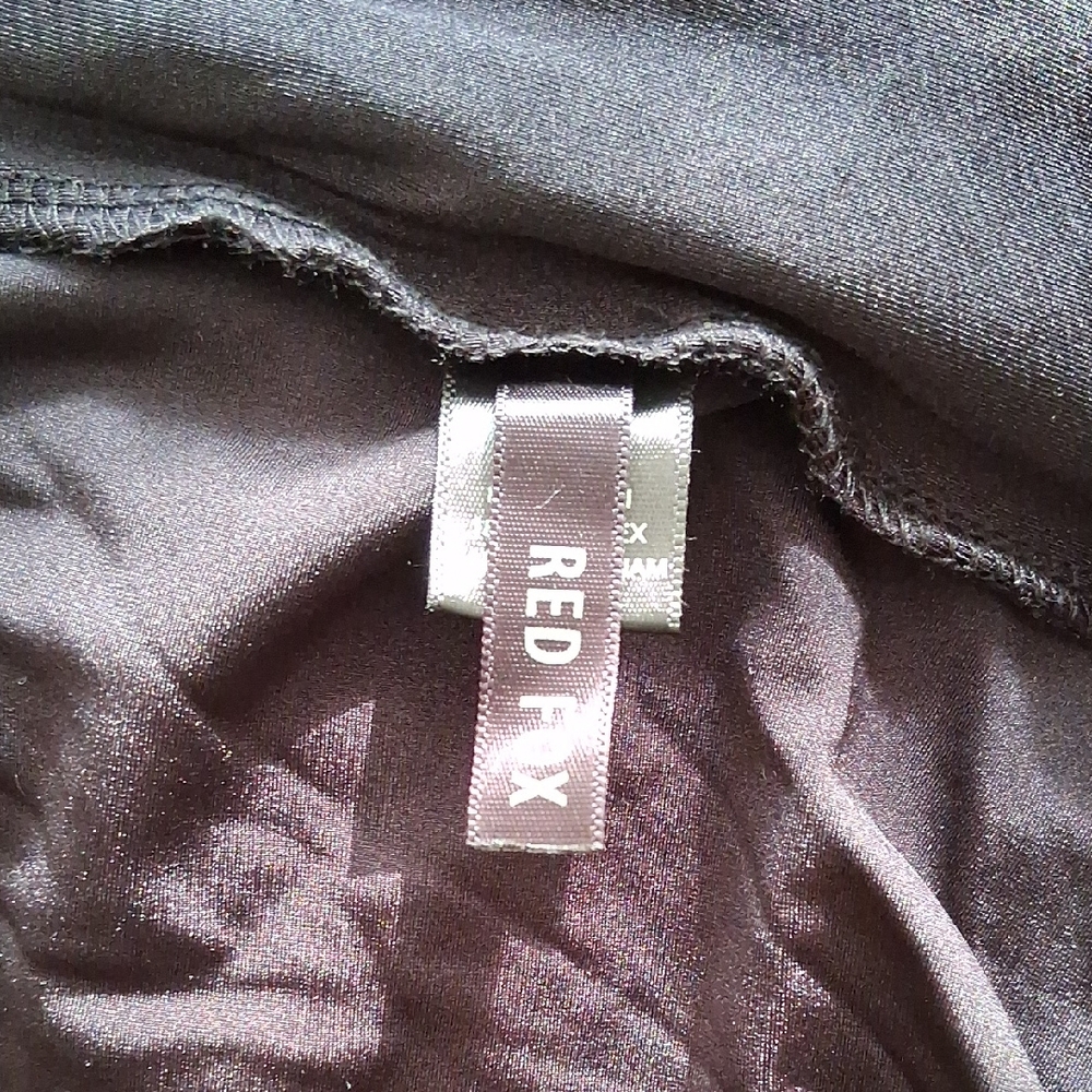 Red Fox Black Zip Up Jacket